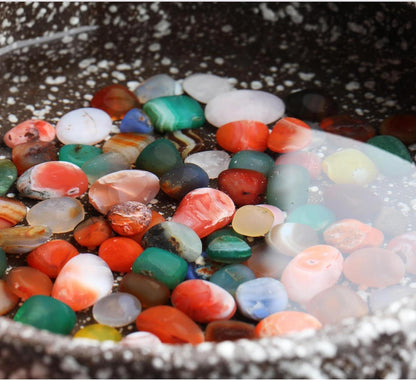 150g Buntes Edelsteine Set Natur Achat Kristall Trommelsteine Aquarium Deko
