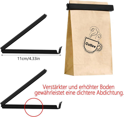 40x Verschlussclips Lebensmittel Clips Kunststoff schwarz