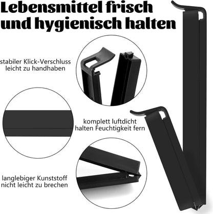 40er Pack Verschlussclips für Lebensmittel - Schwarz