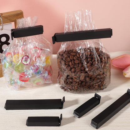 40x Verschlussclips Tütenclips Lebensmittel Clips Schwarz 6cm/11cm
