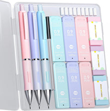 Pastell Druckbleistift Set mit Etui und Zubehör 3PCS-0,9mm