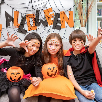 Halloween Aufkleber Sticker Kürbis Gespenst Fledermaus 8 Blätter