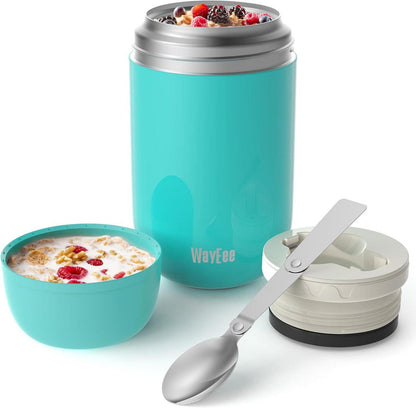 Thermobehälter Edelstahl Warmhaltebox mit Löffel 710ml
