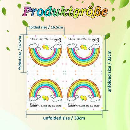 Regenbogen Servietten Kindergeburtstag 100Stück Hochzeit