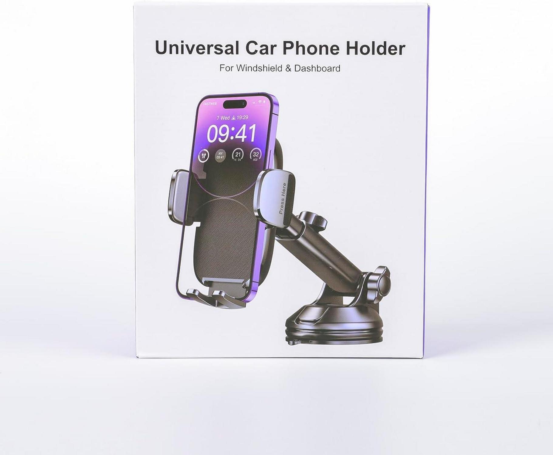 Handyhalterung Auto mit 360° Drehung und stabilem Saugnapf