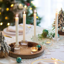 Romadedi Kristallglas Kerzenhalter-Set Stabkerzen Hochzeit