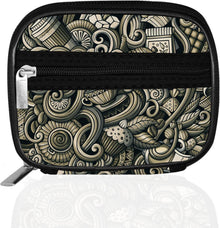 Tablettenbox 7 Tage Medikamentenbox Reißverschluss Stofftasche Braun