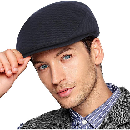 Herren Schirmmütze Marineblau | Gatsby Stil | Verstellbar