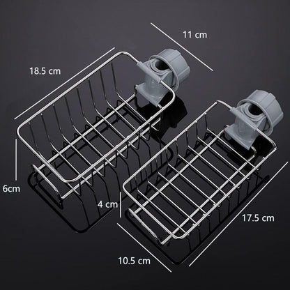 2x BAIEUEJO Spülbecken Organizer Schwammhalter Küche Badezimmer Halterung