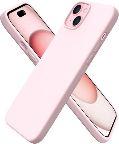 Schutzhülle für iPhone 15 Plus aus flüssigem Silikon in Rosa
