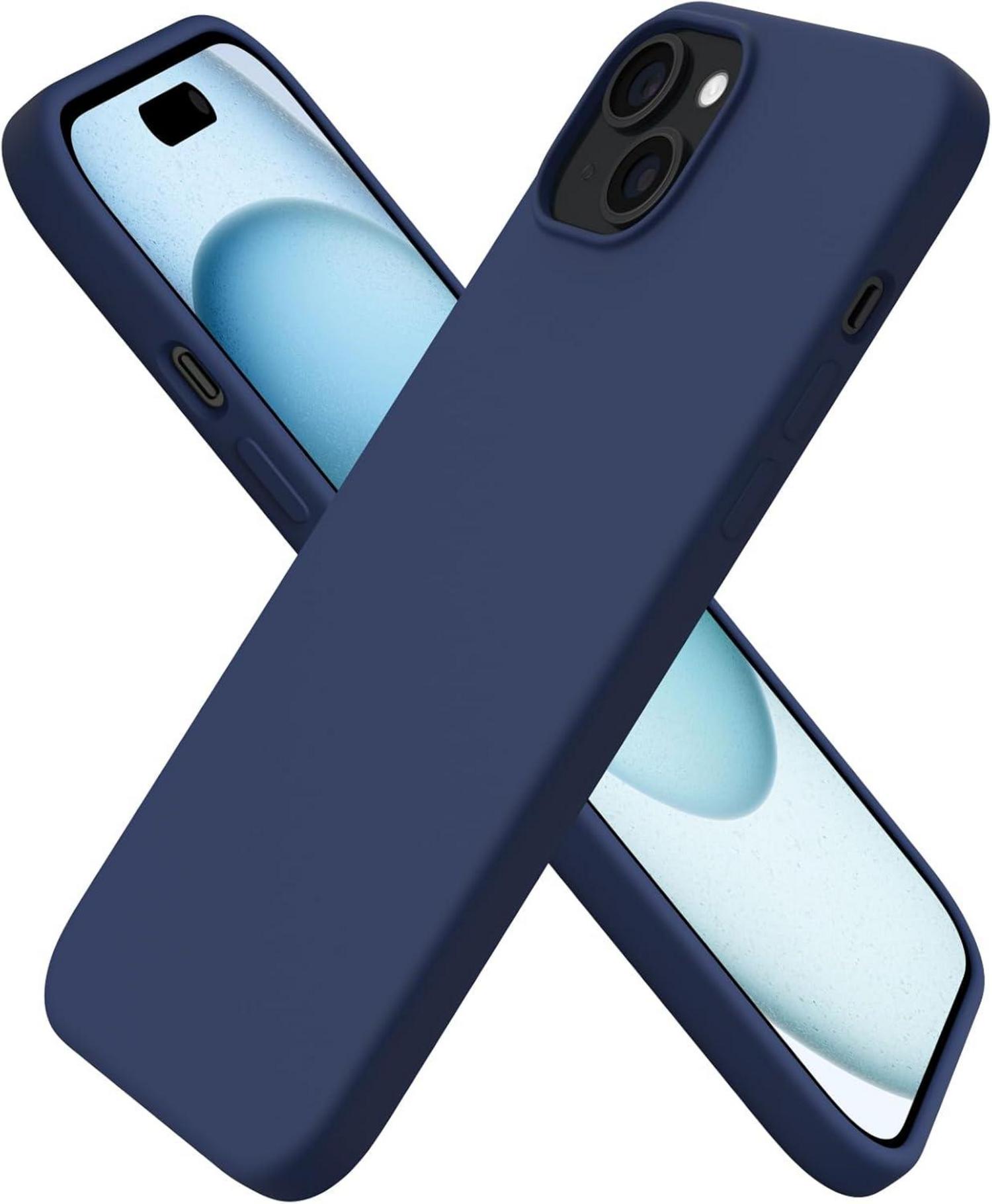 Schutzhülle für iPhone 15 Plus aus flüssigem Silikon 6,7 Zoll
