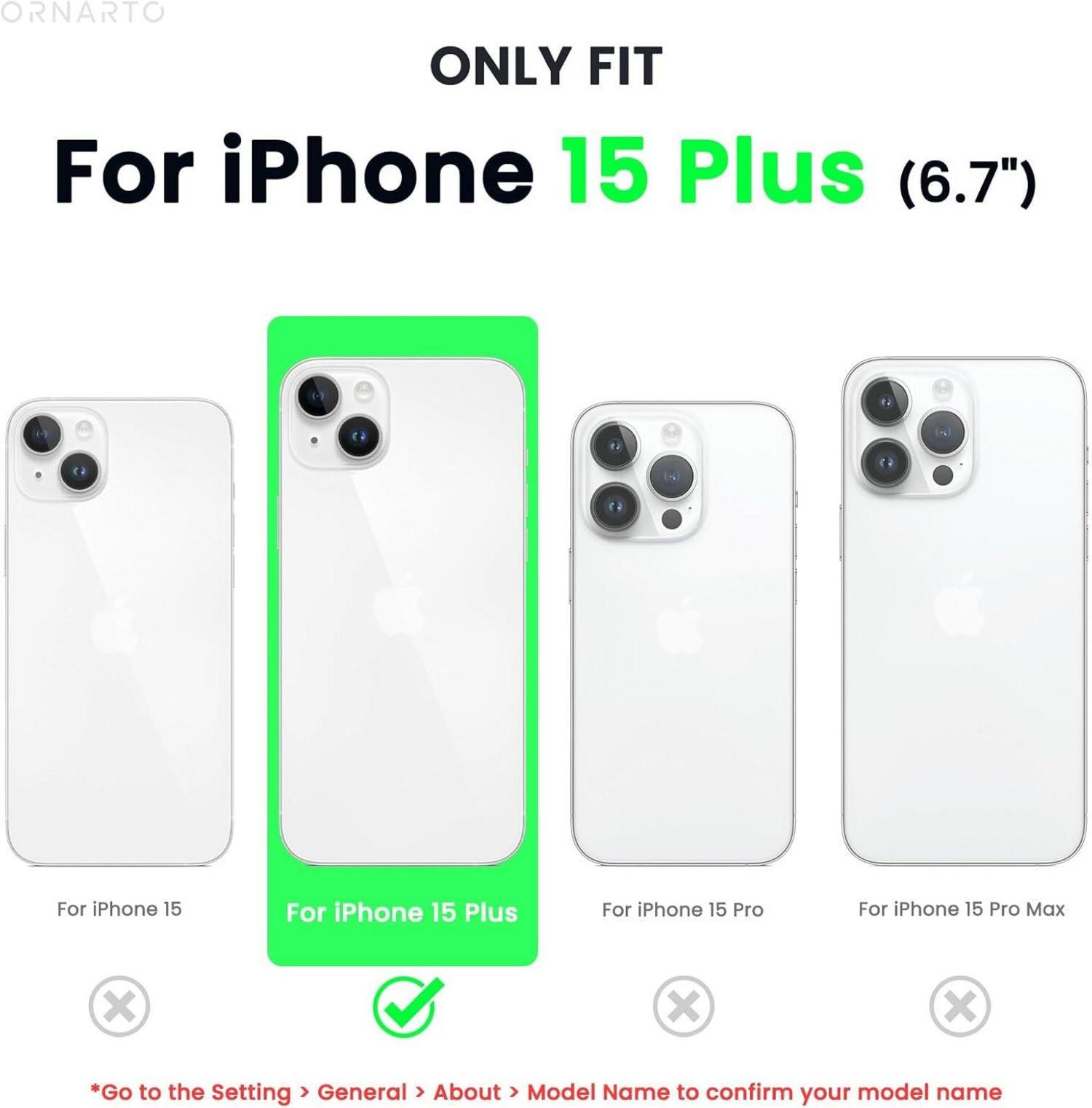 iPhone 15 Plus Hülle Silikon Ultra dünn 6,7 Zoll