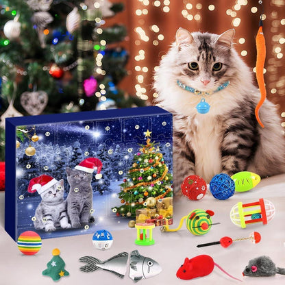 Katzen Adventskalender 2026 Spielzeug 24-teilig Weihnachten