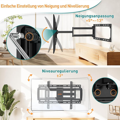 TV Wandhalterung schwenkbar neigbar für 26-50 Zoll Fernseher