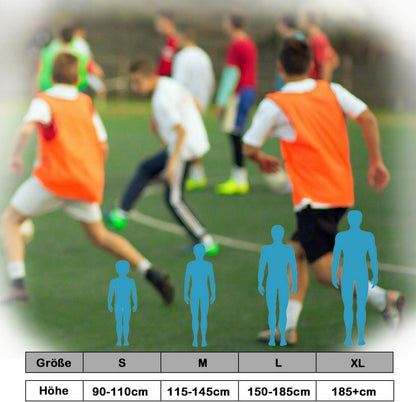Fußball Trainingsweste Fussball Leibchen Kinder Erwachsene XL Grün 12