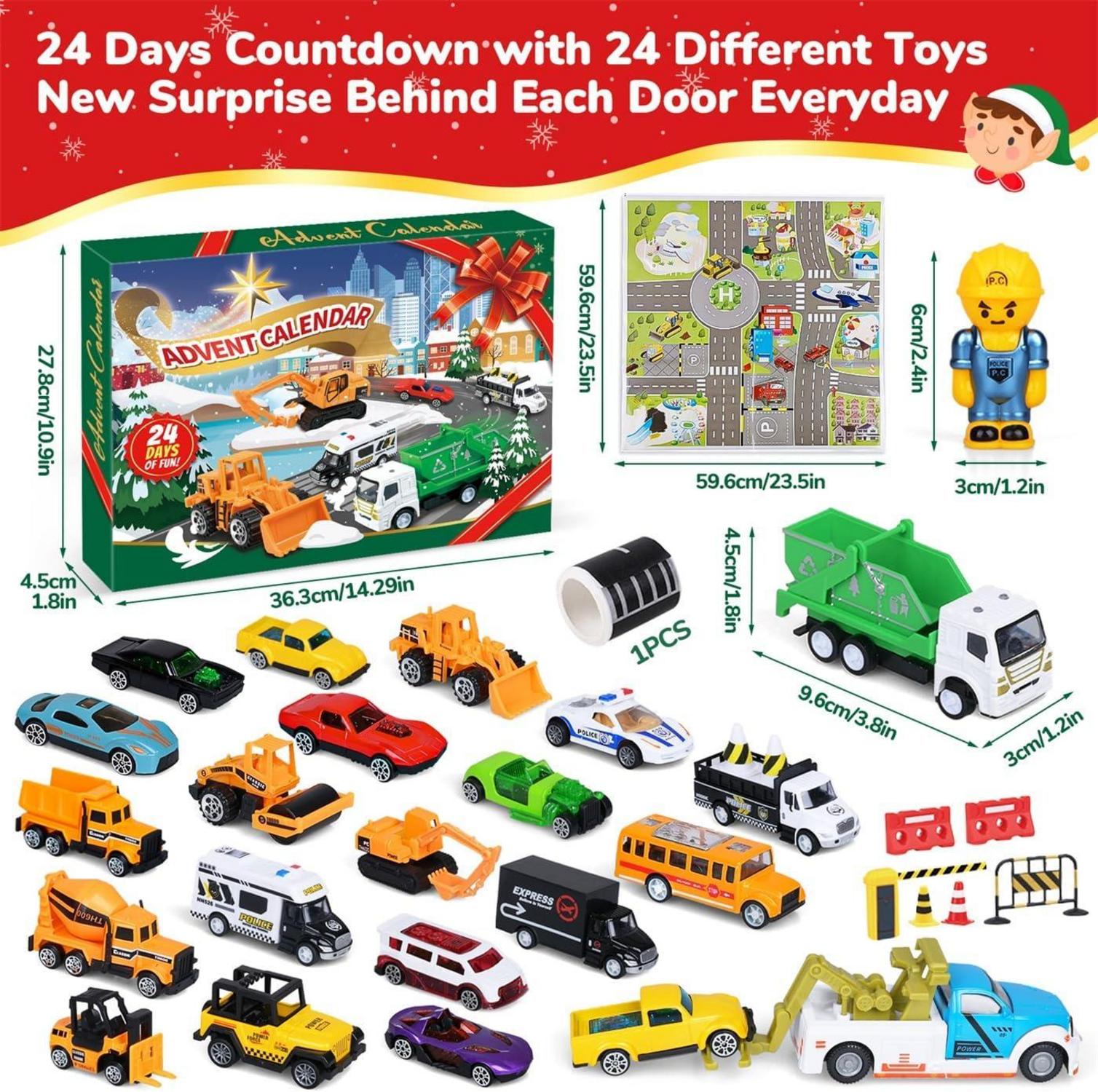 Adventskalender Autos Junge 2024, Spielzeugauto
