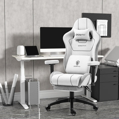 Dowinx Gaming Stuhl Stoff mit Massagefunktion und