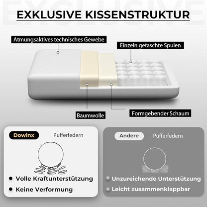 Dowinx Gaming Stuhl Stoff mit Massagefunktion und