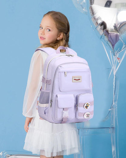 Makukke Rucksack Damen Teenager Mädchen Anime Schulrucksack Grün