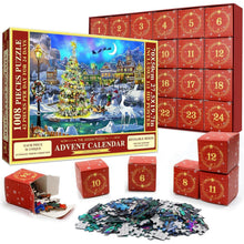 Puzzle Adventskalender 2024 Weihnachts-Schnee 1008 Teile