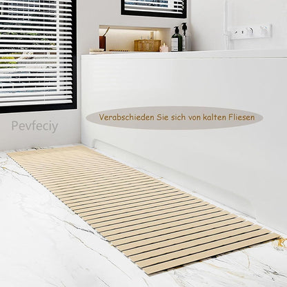 Rutschfeste Duschmatte 122x61 cm – Moderne Entwässerung mit Haken