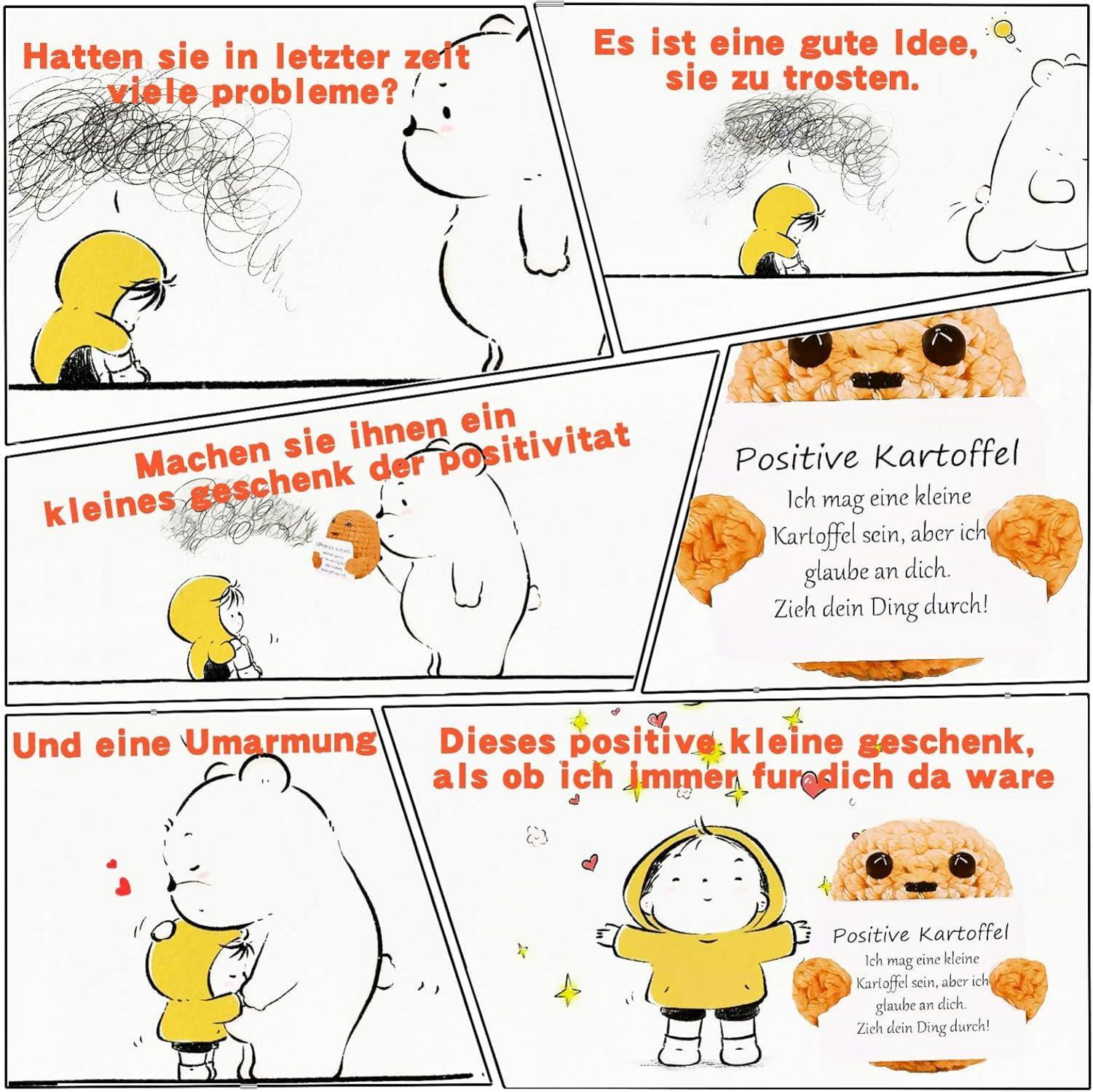 Johiux Positive Potato Glücksbringer Pocket Hug Geschenk