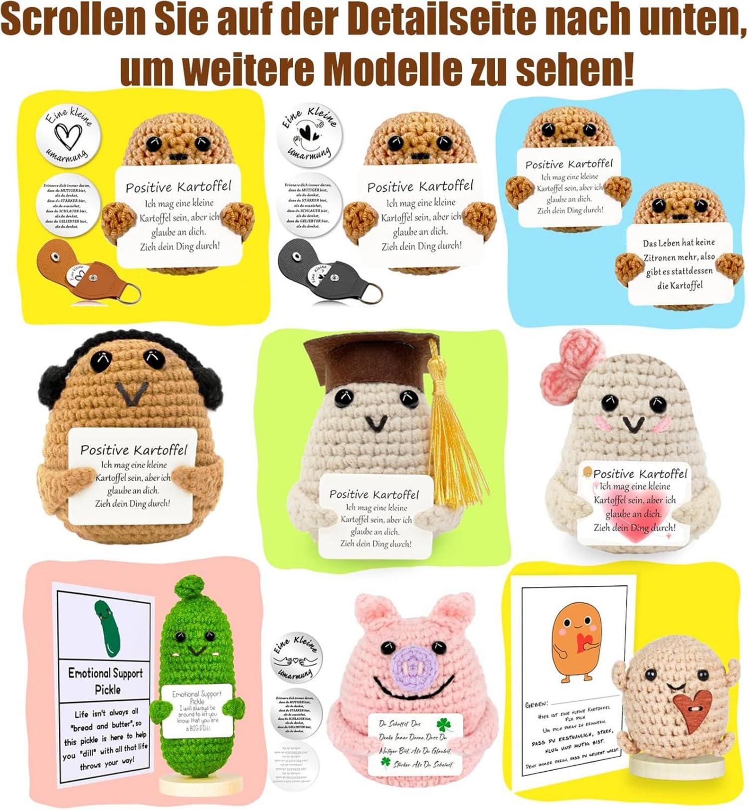 Lustige Positive Kartoffel Glücksbringer Geschenk Pocket Hug Umarmung