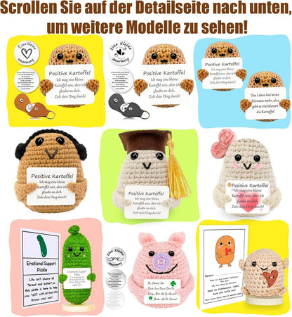 Lustige Positive Kartoffel Glücksbringer Geschenk Pocket Hug Umarmung