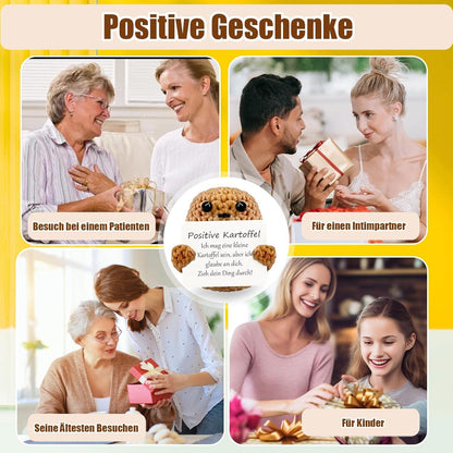 Lustige Positive Kartoffel Glücksbringer Geschenk Pocket Hug Umarmung
