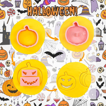 Ausstecherform Halloween Set 13 Stück Kunststoff Box Pumkin Keksformen