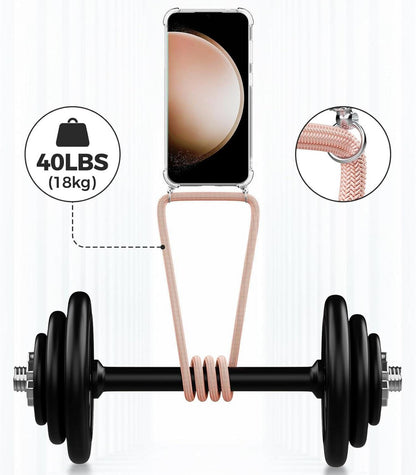 Handykette Samsung Galaxy S23 FE Transparent Schutzhülle Stoßfest