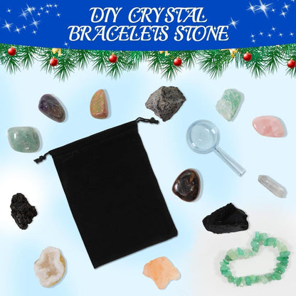 Adventskalender 2026 Kinder Kristalle Fossilien Edelsteine