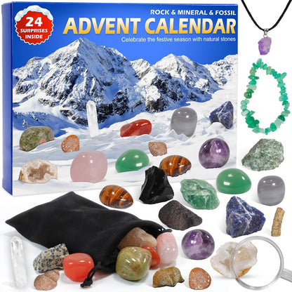 Edelstein Fossilien Adventskalender Weihnachtskalender Kinder Jungs