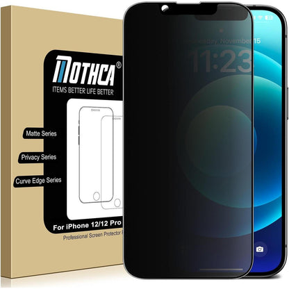 Mothca Sichtschutzfolie Matt iPhone 12 Pro Privacy Panzer
