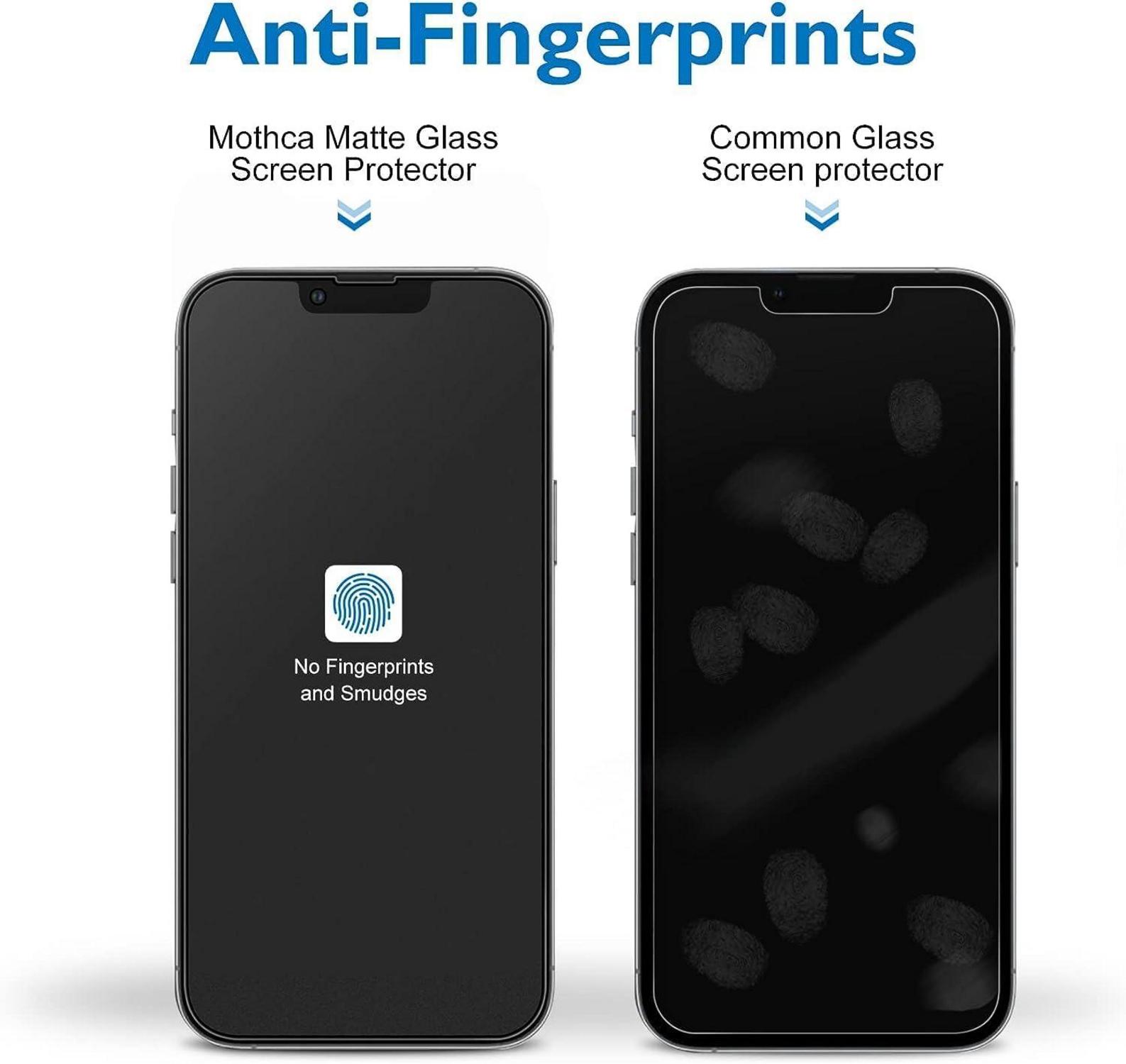 Mothca Sichtschutzfolie Matt iPhone 12 Pro Privacy Panzer Schutz Glas Anti-Spy 6,1 Zoll
