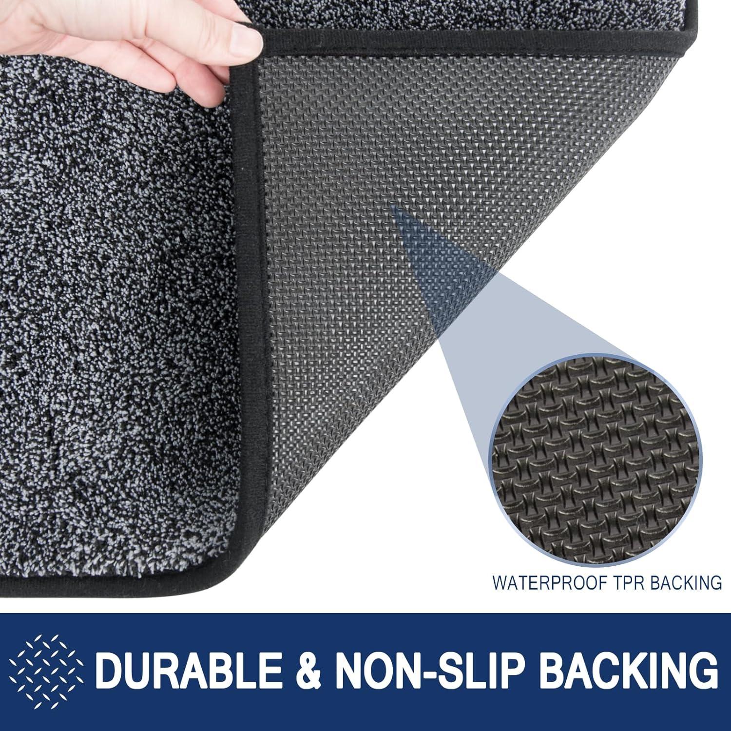 Schmutzfangmatte Innen 50x80 cm rutschfest waschbar wasserabsorbierend