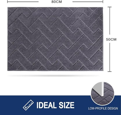 Schmutzfangmatte 50x80cm rutschfest waschbar absorbierend