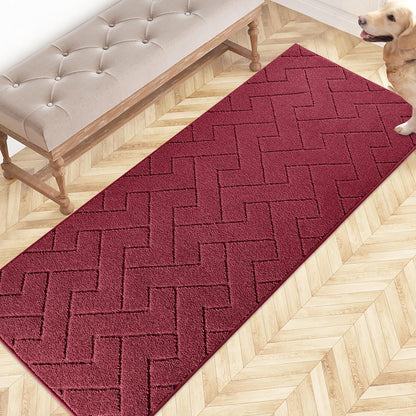 Schmutzfangmatte Innen rutschfeste Sauberlaufmatte 60x178 cm Rot