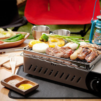 Grillmatte hitzebeständig wasserdicht Outdoor Grill Schutzmatte 60x90cm Schwarz