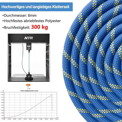Schleppleine für Hunde mit gepolstertem Griff, 5m, Blau