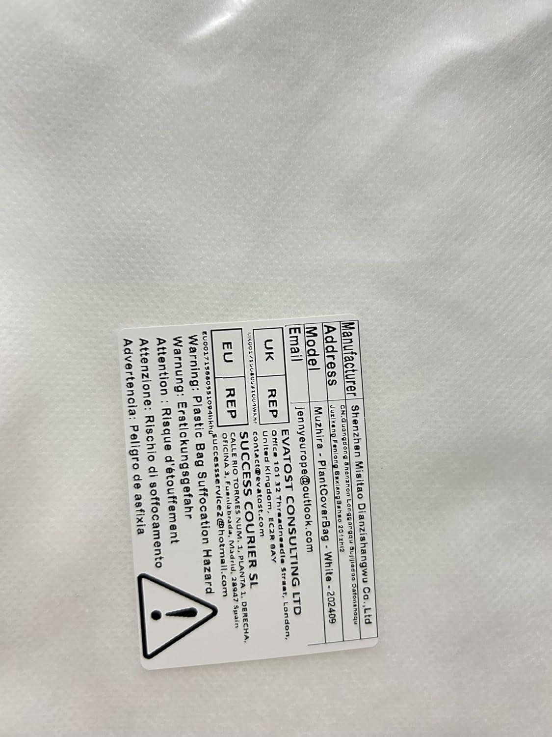 4er Pack Frostschutzhaube für Pflanzen 80x100cm, 50g/m², Zugband Beige