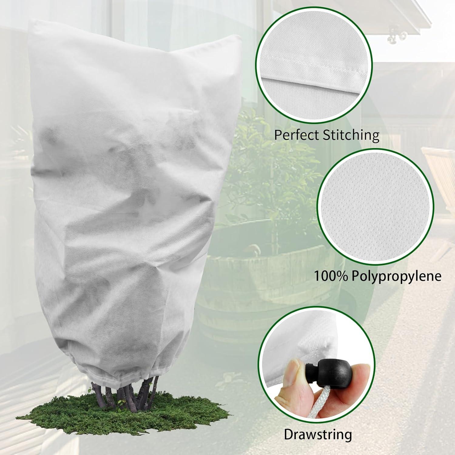 Winterschutz-Haube 2er Pack 80x100cm 50g/m² Frostschutz