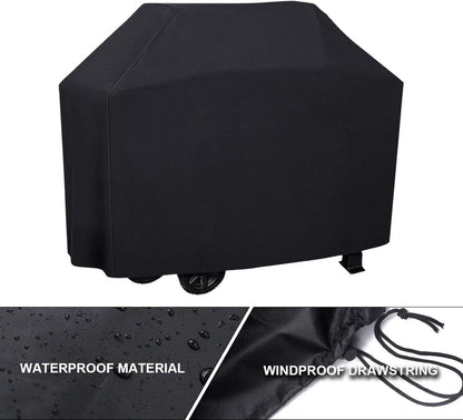 Grill Abdeckhaube 210D Oxford Gasgrill Cover Schwarz 147x61x122 cm