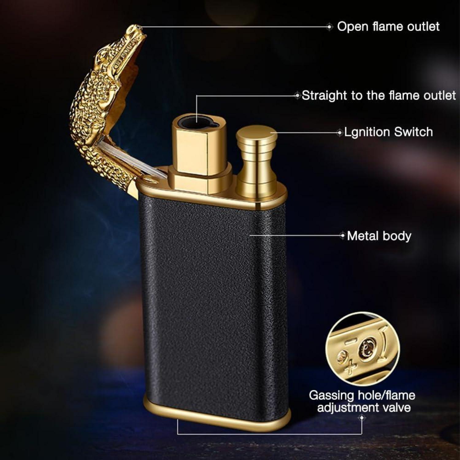 AVCXEC Magic Double Flame Feuerzeug - Blaues Jet Lighter