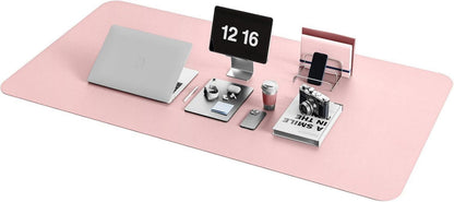Großes Office Mousepad aus umweltfreundlichem Kunstleder in Rosa