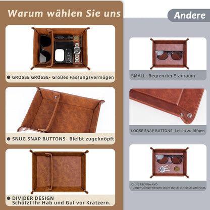 Leder Tablett Organizer Männer Weihnachtsgeschenke