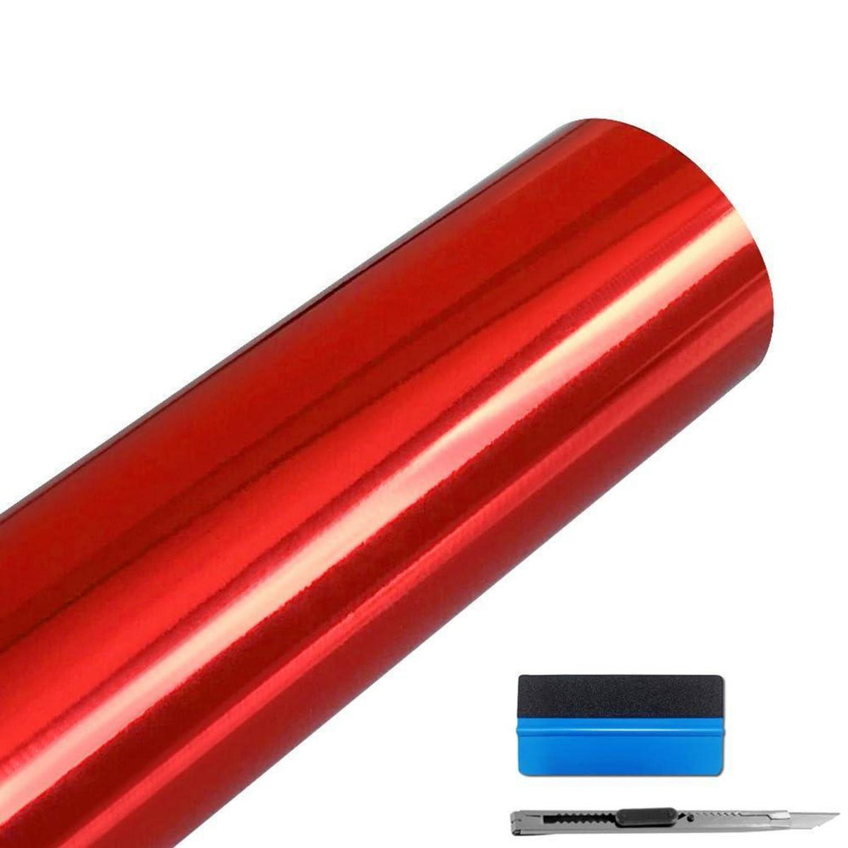 Rot Auto Vinylfolie 50 x 150 cm – Blasenfrei & Kratzfest