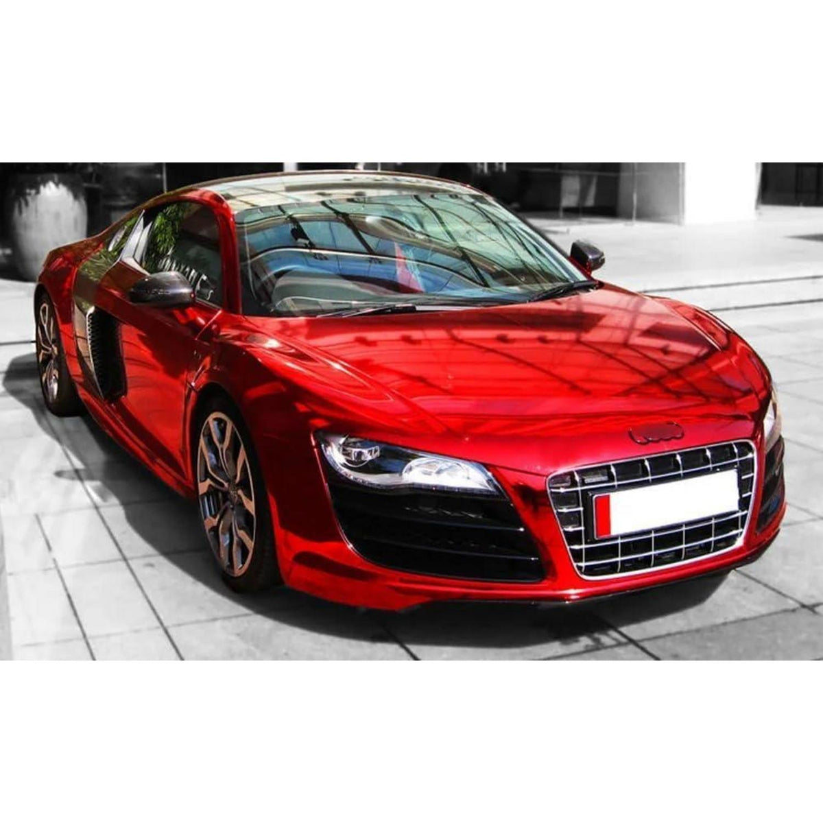Rot Auto Vinylfolie 50 x 150 cm – Blasenfrei & Kratzfest