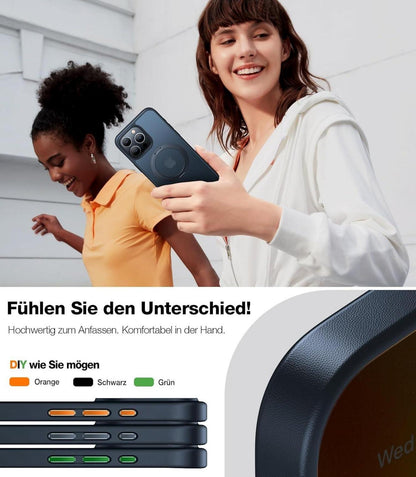 TORRAS iPhone 15 Pro Hülle MagSafe Schwarz Magnet Ring Ständer