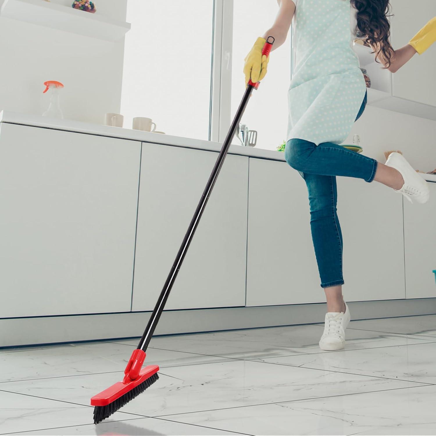 V-förmige Fugenbürste 132cm Lang Bodenschrubber Fliesenreiniger